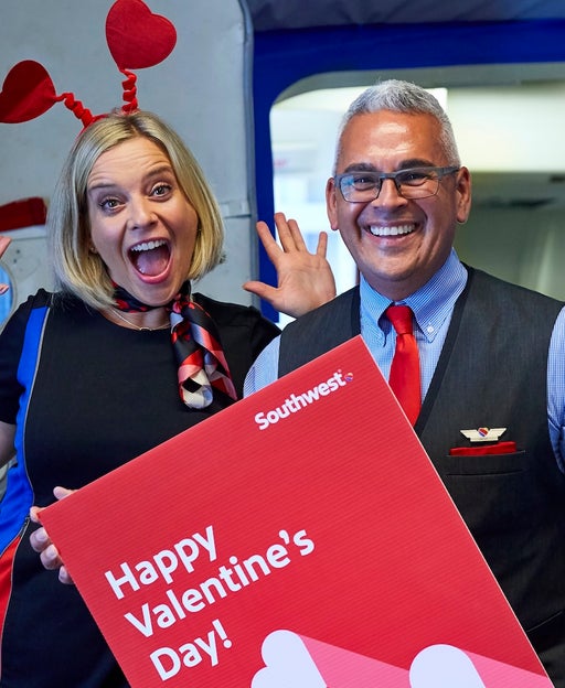 'Luv' is in the air: Score a free drink if you're flying Southwest Airlines this Valentine's Day
